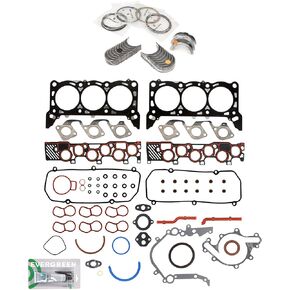 Evergreen SA-5494197413-6 Full Gasket Set Bearings Rings Compatible With/For 96-98 Ford Windstar 3.8L V6 OHV VIN 4 in Saudi Arabia