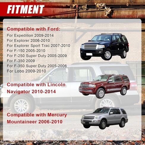 طقم شد الحزام والبكرة الوسيطة من SecosAutoparts، متوافق مع Ford F150 F250 F350 Explorer Lobo Expedition 2005-2014، مناسب لسيارة Lincoln Navigator 2010-2014# 90K-38274A 38274 38001 36157 6PK2605 in Saudi Arabia