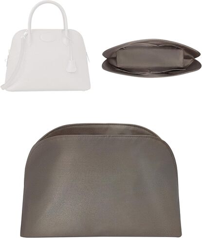 Purse Organizer Insert, Nylon Inner Liner Bag Organizer Fit for Hermes Bolide Mini/25/27/31/35 Shell Bag Inside Organizer Insert(Gray, Bolide31) in Saudi Arabia
