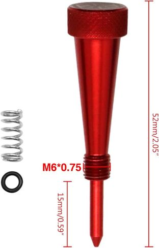 Adjustable Motorcycle Carburetor Air Fuel Mixture Idle Speed Screw Kit Spring for TM32/34/36/38/39/41 Mixture Screw Tool Assortment Mounting Kit Flat Head Stainless Steel with Caps in Saudi Arabia