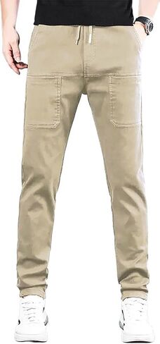 High Stretch Multi-Pocket Durable Cargo Pants Men Comfy Lightweight Drawsting Cargo Work Hiking Pants in Saudi Arabia