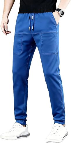High Stretch Multi-Pocket Durable Cargo Pants Men Comfy Lightweight Drawsting Cargo Work Hiking Pants in Saudi Arabia