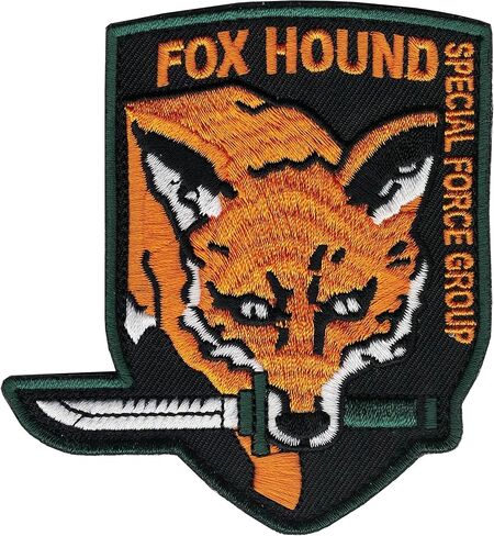 رقعة شعار Metal Gear FOX HOUND Special Force مقاس 3.5 بوصة خطاف وحلقة داعمة in Saudi Arabia