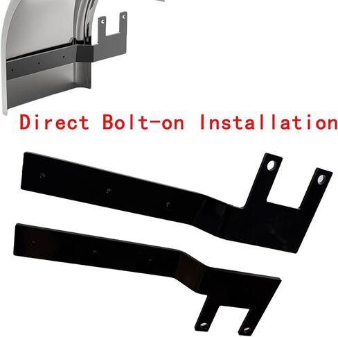 Shift Blind Mount Front Brackets For Stainless Steel Half Fender Peterbilt Low Airleaf (2005+), for AG400L Suspensions Hogebuilt Low Rider Half Fenders in Saudi Arabia