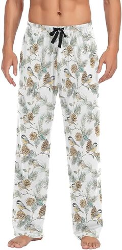 Men's Pajama Pants, Long PJ Bottoms with Pockets, Sleepwear & Lounge Sleep Pants for Men S-XXL in Saudi Arabia