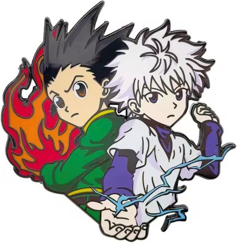 Pinstant Gon Killua Anime Manga Hunter X XX Hunter Hisoka Morrow 2.4" Enamel Pin Badge in Saudi Arabia