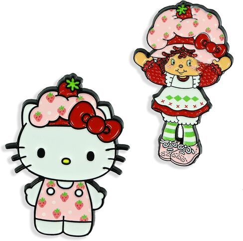 Hello Kitty X Strawberry Shortcake Enamel Lapel Pin 2-Pack Set in Saudi Arabia