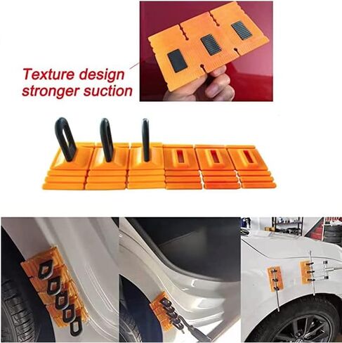 Car Dent Repair Tools Heavy Duty Paintless Repair Removal Tools Strong Dent Puller Handle Lifter Yellow Glue Tabs Powerful Body Repair Dent Remover Tool Kit (Yellow) in Saudi Arabia