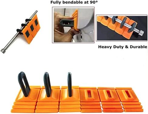 Car Dent Repair Tools Heavy Duty Paintless Repair Removal Tools Strong Dent Puller Handle Lifter Yellow Glue Tabs Powerful Body Repair Dent Remover Tool Kit (Yellow) in Saudi Arabia