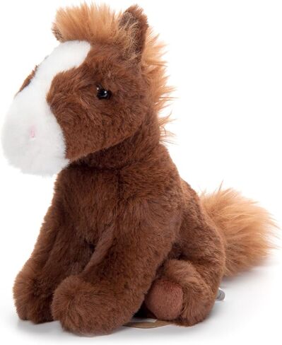 The Petting Zoo Horse Stuffed Animal Plushie, Gifts for Kids, Wild Onez Babiez Wildlife Animals, Brown Horse Plush Toy 6 inches in Saudi Arabia