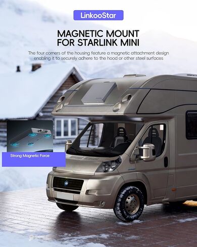 حافظة حماية لهاتف Star Link Mini، سيارة Star-Link Mini المغناطيسية مع مقبض حزام الكتف، ملحقات غطاء كامل محمولة للسفر والتخييم RV in Saudi Arabia