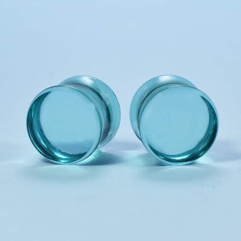 12Pcs Colored Transparent Acrylic Ear Tunnel Piercings and Gauge Ear Stretching Kit Double Flared Plug 2g-1'' (9/16''(14mm)) in Saudi Arabia