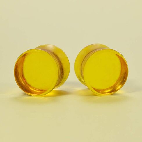 12Pcs Colored Transparent Acrylic Ear Tunnel Piercings and Gauge Ear Stretching Kit Double Flared Plug 2g-1'' (9/16''(14mm)) in Saudi Arabia