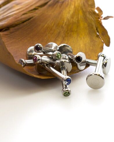 مجموعة مجوهرات BodyJewelryOnline Labret مكونة من 10 قطع مع أحجار تشيكوسلوفاكيا 14G مترابطة داخليًا in Saudi Arabia