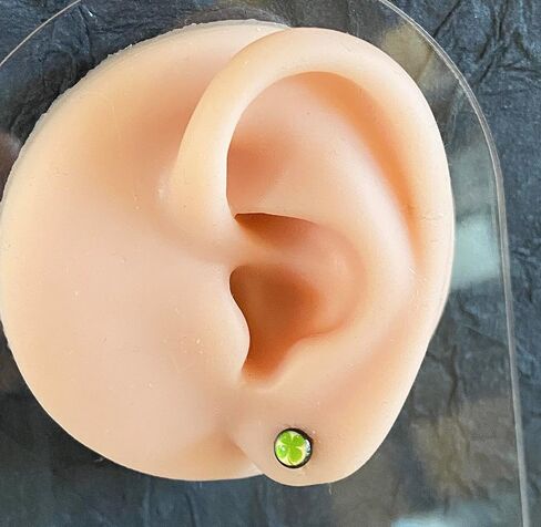 PAIR of Unique Four Leaf Clover Double Flare Saddle Plugs - Gauges - Tunnels - Shamrock - St. Patricks Day - Body Jewelry in Saudi Arabia