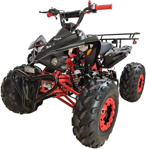 ناقل حركة أوتوماتيكي X-PRO 125cc ATV مع عكس، مصباح أمامي LED، إطارات كبيرة 19 بوصة/18 بوصة! (أسود، حزمة المصنع) in Kuwait