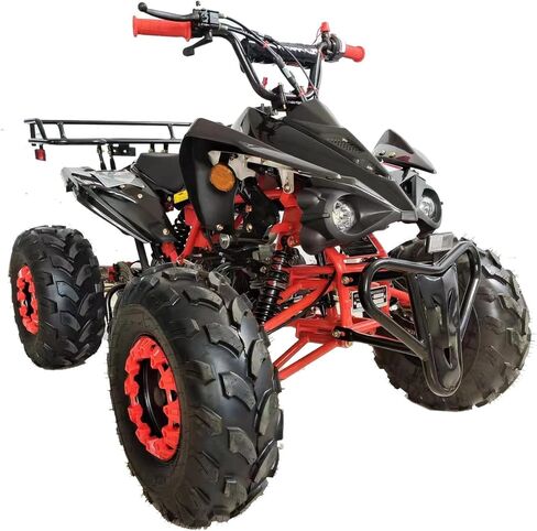 ناقل حركة أوتوماتيكي X-PRO 125cc ATV مع عكس، مصباح أمامي LED، إطارات كبيرة 19 بوصة/18 بوصة! (أسود، حزمة المصنع) in Kuwait
