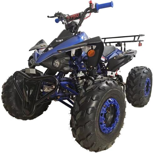 ناقل حركة أوتوماتيكي X-PRO 125cc ATV مع عكس، مصباح أمامي LED، إطارات كبيرة 19 بوصة/18 بوصة! (أسود، حزمة المصنع) in Kuwait