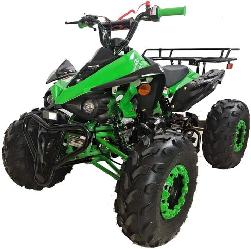 ناقل حركة أوتوماتيكي X-PRO 125cc ATV مع عكس، مصباح أمامي LED، إطارات كبيرة 19 بوصة/18 بوصة! (أسود، حزمة المصنع) in Kuwait