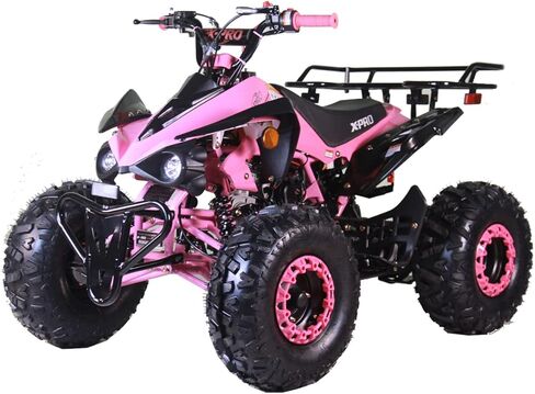 ناقل حركة أوتوماتيكي X-PRO 125cc ATV مع عكس، مصباح أمامي LED، إطارات كبيرة 19 بوصة/18 بوصة! (أسود، حزمة المصنع) in Kuwait