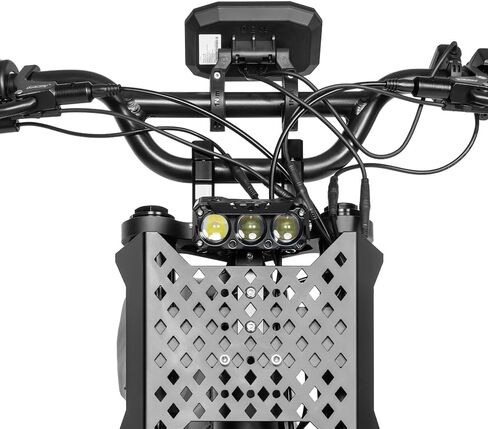 HAPPYRUN G300 Pro Electric Dirt Bike for Adults, 72V 30Ah Battery, 6500W Motor, 50 MPH Speed, 70 Mile Range, 350 Lbs Load Capacity, Hydraulic Brakes Black (Blue) in Kuwait