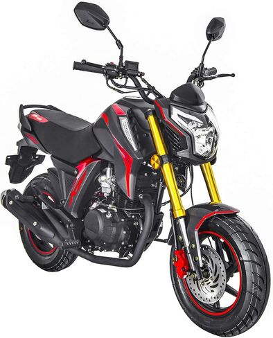 دراجة نارية Lifan X-PRO 150cc تعمل بالغاز للكبار KP MINI 150 دراجة نارية للشارع (أسود/أحمر) in Kuwait