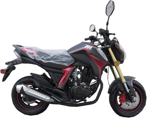 دراجة نارية Lifan X-PRO 150cc تعمل بالغاز للكبار KP MINI 150 دراجة نارية للشارع (أسود/أحمر) in Kuwait