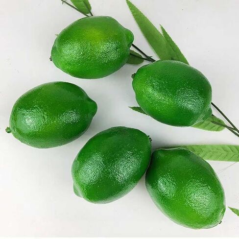 12 PCS Faux Yellow Lemons, Artificial Fruits Fake Lemons for Home Kitchen Thanksgiving Christmas Decoration (Green) in Saudi Arabia