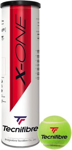 Tecnifibre X-One Tennis Balls 4 Ball Can ITF FFT FIT Approved in Saudi Arabia