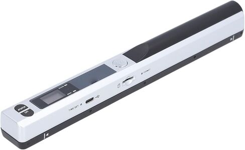Portable Document Scanner, Handheld Photo Scanner for A4 Documents Pictures Pages Texts in 900 Dpi, Mobile Document Scanner for Home, Office, Business, JPG PDF Format Selection (Silver) in Saudi Arabia