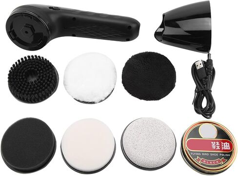 فرشاة الأحذية الكهربائية GLOGLOW Brush، أداة تلميع الجلود المحمولة القابلة لإعادة الشحن عبر USB، الأجهزة المنزلية in Kuwait