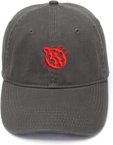 Ladybugs Animal Embroidered Mens Baseball Cap Cotton Washed Baseball Hat in Saudi Arabia