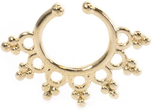 Septum Hanger Jewelry with Filigree Design Made of Surgical Steel in Saudi Arabia