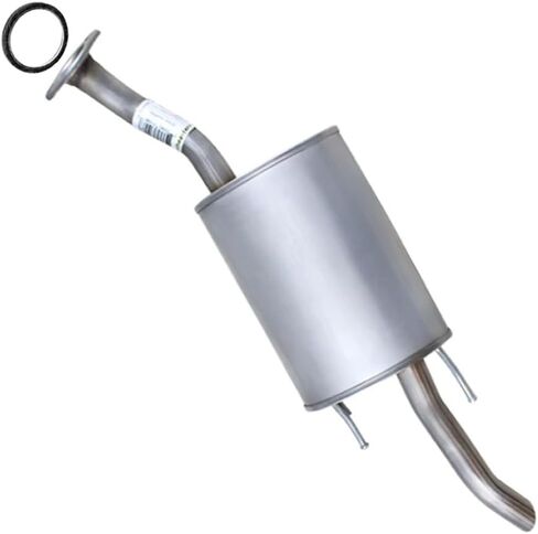 Exhaust Rear Muffler Compatible for 2010-2014 Honda Insight 1.3L | Stainless Steel | Northeastern Exhaust | Free Gasket Included | Direct-Fit Replacement in Kuwait