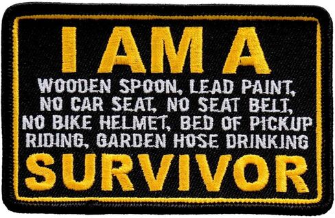 Hot Leathers PPL9746 4 Inch I Am a Survivor Patch - 4 Width x 2 Height Inches in Saudi Arabia