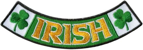 Hot Leathers Irish 4" X 1" Bottom Rocker Patch PPM5138-4 Width x 1 Height Inches in Saudi Arabia