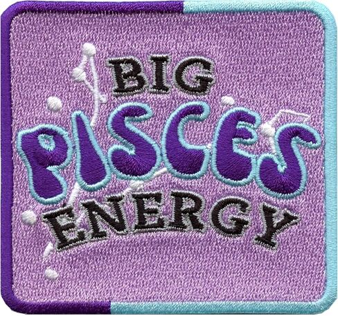 Big Pieces Energy Patch Constellation Zodiac Box Embroidered Iron On in Saudi Arabia