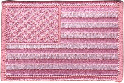 Hot Leathers PPA7011 Pink American Flag 3" x 2" Patch - 3 Width x 2 Height Inches in Saudi Arabia