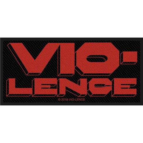 Vio-Lence Patch Band Logo Official Black Woven Sew On Size One Size in Saudi Arabia