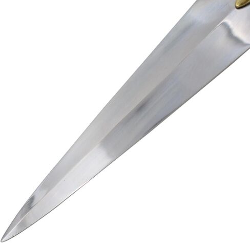 Medieval Warrior 10th Century High Carbon Steel Viking Spear Head w/Solid Brass Molding & Leather Sheath in Saudi Arabia