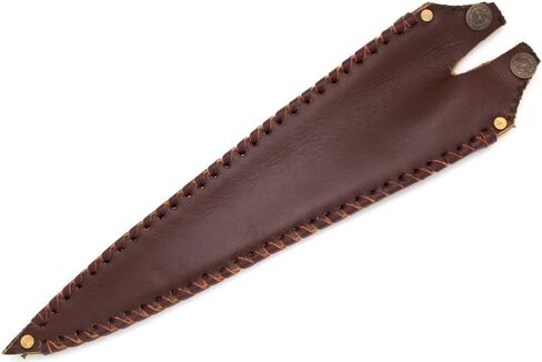 Medieval Warrior 10th Century High Carbon Steel Viking Spear Head w/Solid Brass Molding & Leather Sheath in Saudi Arabia