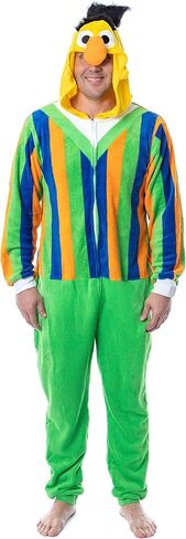 بيجامة تنكري لشخصية بيرت يونيون للبالغين من سيسامي ستريت للرجال والنساء (صغير) in Kuwait