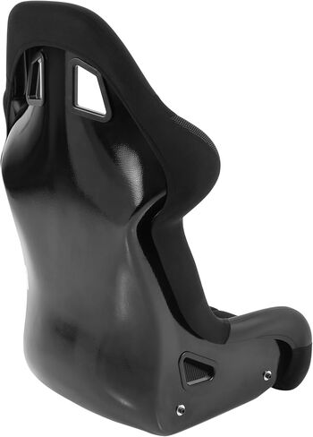 RaceQuip 96775579RQP Seat Non-Reclining FIA 16in Harness Openings Fiberglass Black Fabric in Saudi Arabia