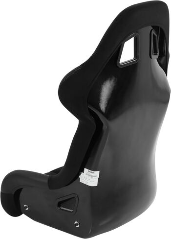 RaceQuip 96775579RQP Seat Non-Reclining FIA 16in Harness Openings Fiberglass Black Fabric in Saudi Arabia