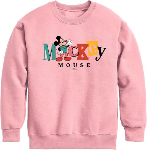 Disney - Mickey Mixed Fonts - Toddler & Youth Crewneck Fleece Sweatshirt in Saudi Arabia