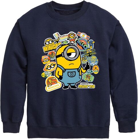 Despicable Me Minions - Banana Stickers - Toddler & Youth Crewneck Fleece Sweatshirt in Saudi Arabia