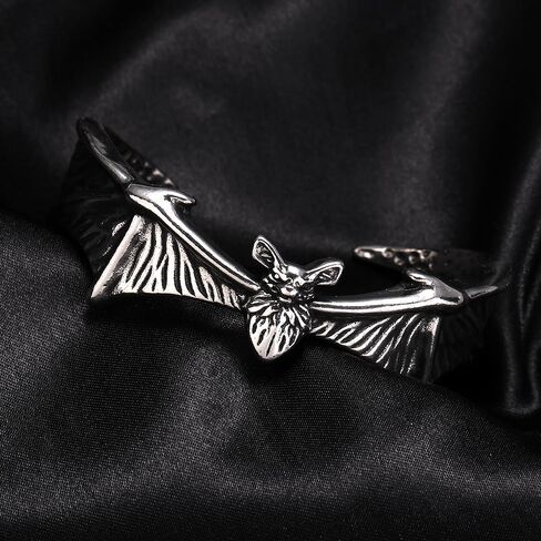 YWMAN Bat Cuff Bracelet for Men, Stainless Steel Bat Wing Bangle Bracelet, Gothic Halloween Goth Jewelry‌ in Saudi Arabia