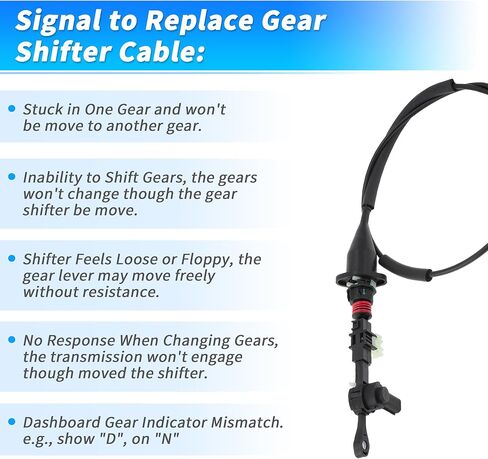 No.52110004AJ Automatic Transmission Gear Shift Cable for Dodge Dakota Durango 2002-2003 for Dodge for Ram 1500 2500 3500 47RE 4 Speed Auto Trans Control Lever Cable Assembly in Saudi Arabia