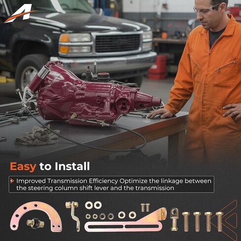 وصلة تحويل كابل قابلة للتعديل متوافقة مع GM TH350 TH400 700R4 TH200 2004R 4L80E، عمود ما بعد البيع 2 بوصة كابل من الفولاذ المقاوم للصدأ وحامل ألومنيوم، استبدال # ACA-1804 in Kuwait