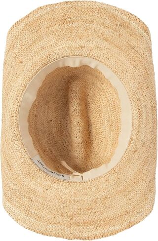 San Diego Hat Co. INES - Women's Crochet Raffia Cowboy Ivory in Saudi Arabia